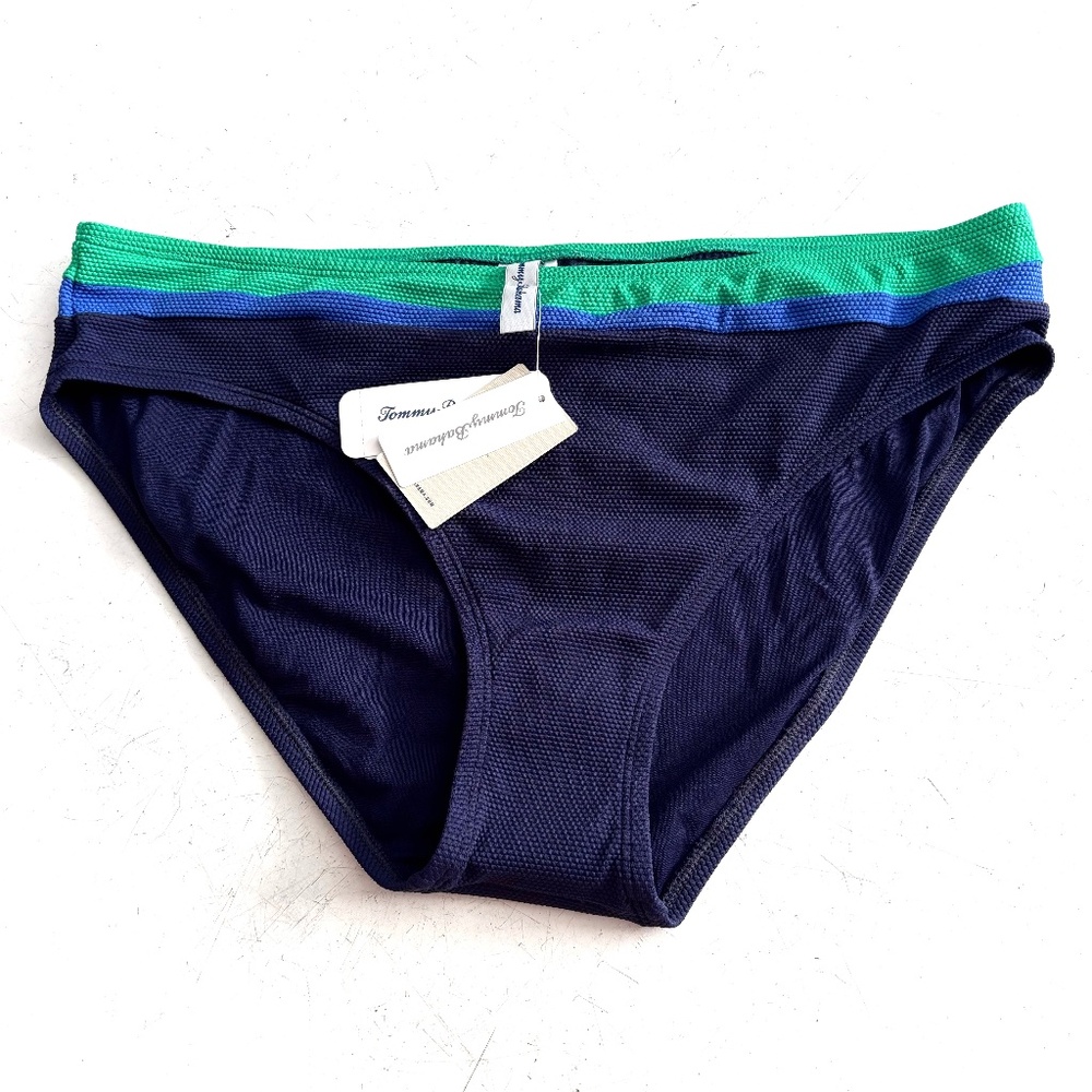 Tommy Bahama Island Cays Color Block Vivid Palm Blue Hipster Bikini Bottom